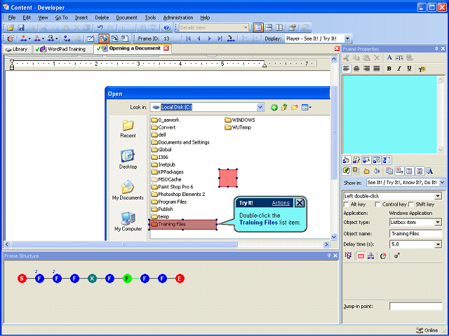 Screen image of this step
