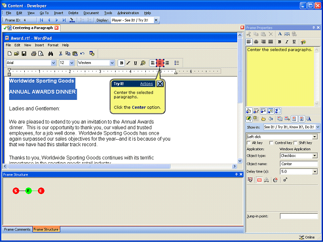Screen image of this step