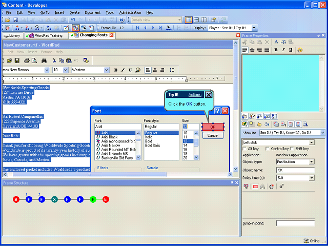 Screen image of this step