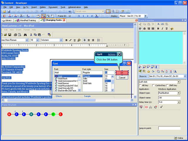 Screen image of this step