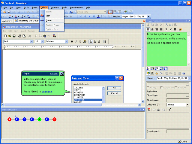 Screen image of this step