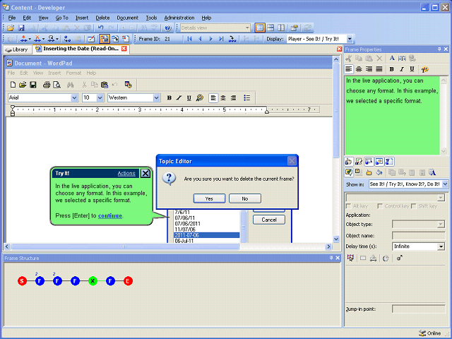 Screen image of this step