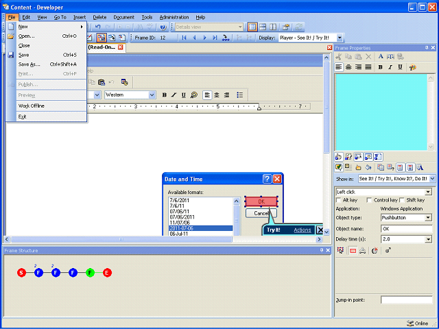 Screen image of this step