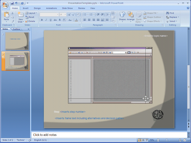Screen image of this step
