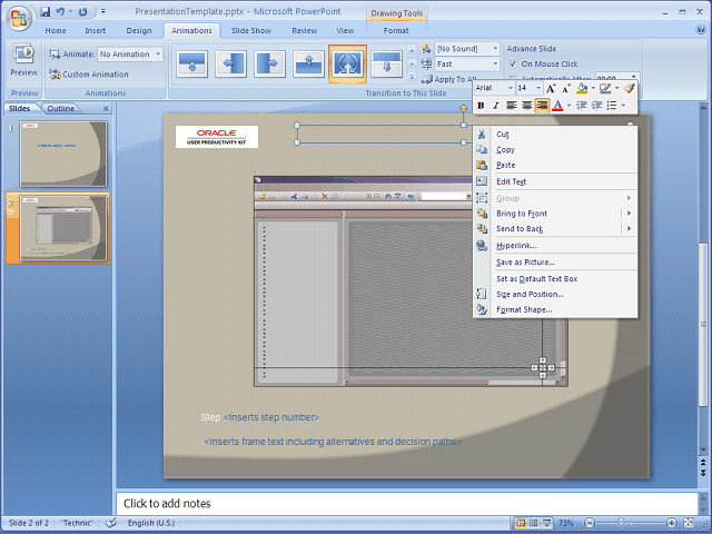 Screen image of this step