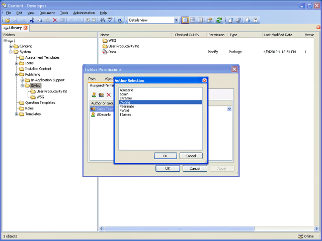 Screen image of this step