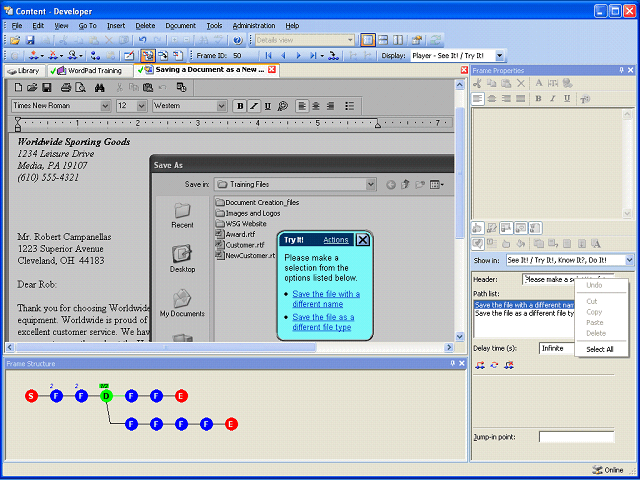 Screen image of this step