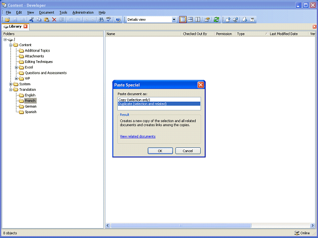 Screen image of this step
