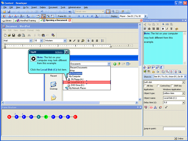 Screen image of this step