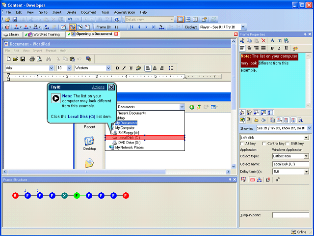 Screen image of this step
