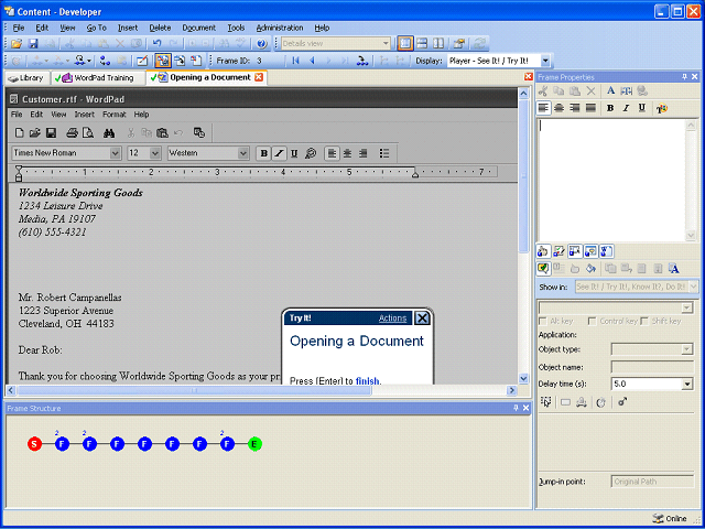 Screen image of this step