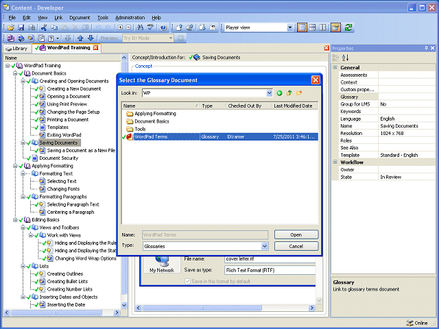 Screen image of this step