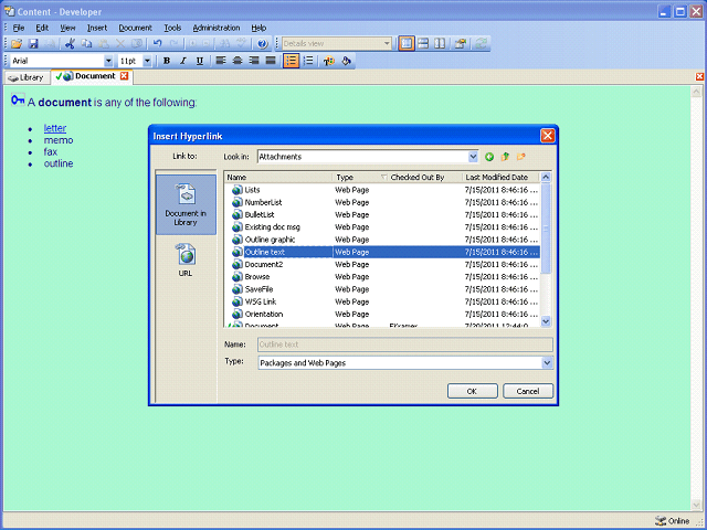 Screen image of this step