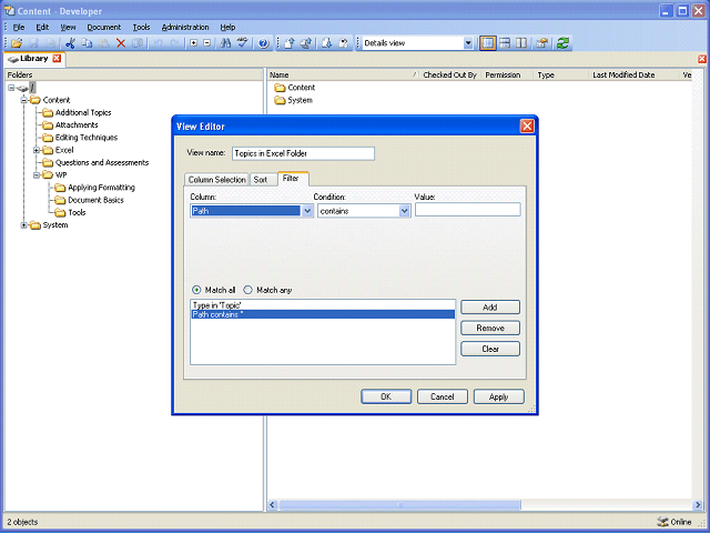 Screen image of this step