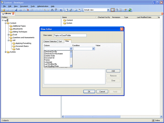 Screen image of this step