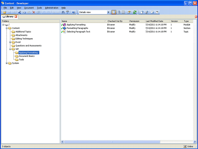 Screen image of this step