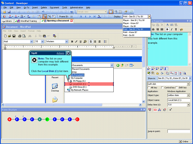 Screen image of this step