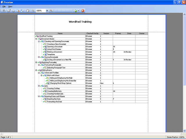 Screen image of this step