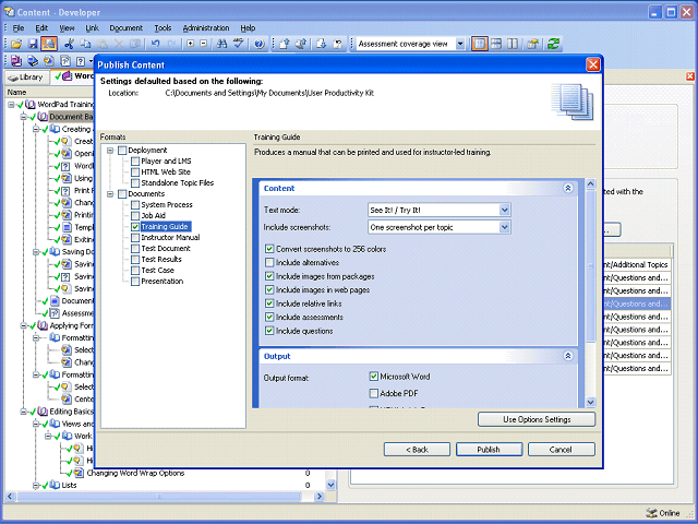 Screen image of this step