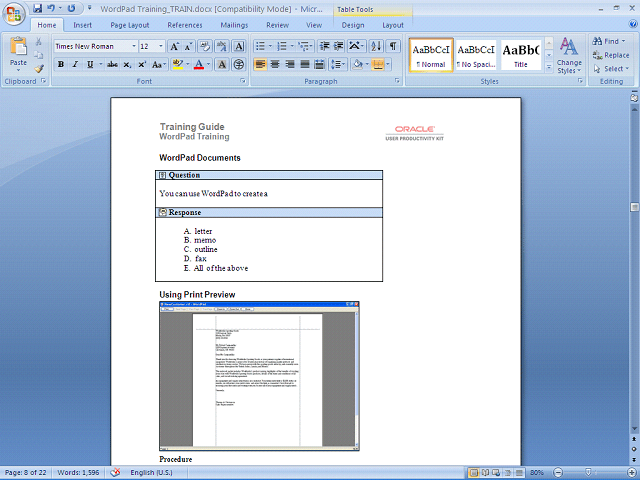 Screen image of this step