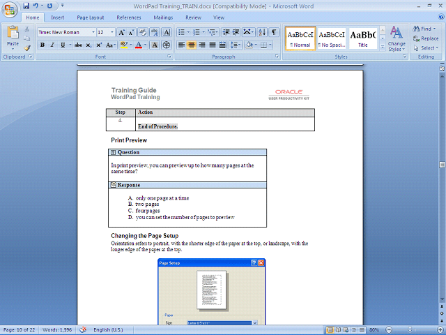 Screen image of this step