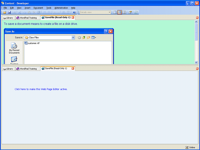 Screen image of this step