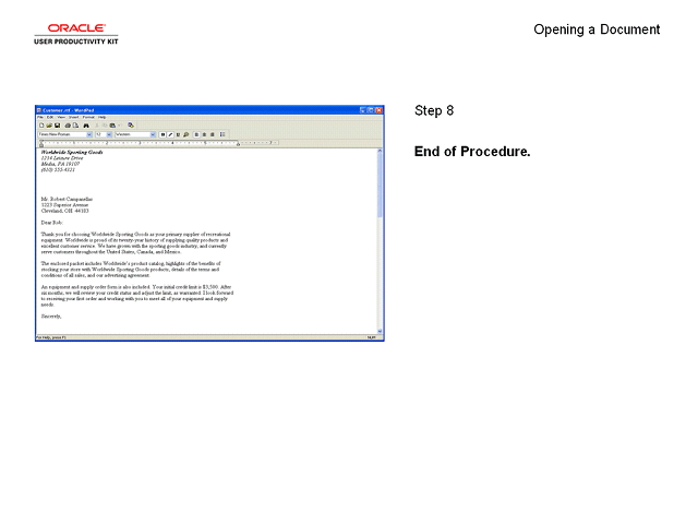 Screen image of this step