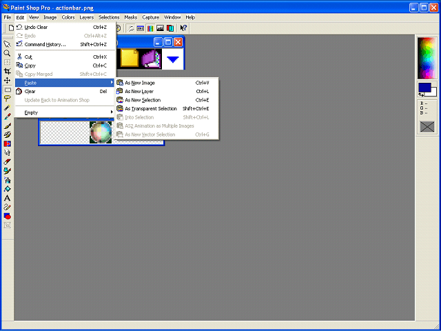 Screen image of this step