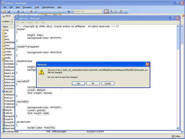 Screen image of this step