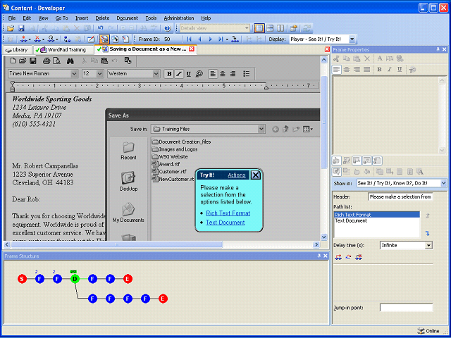 Screen image of this step