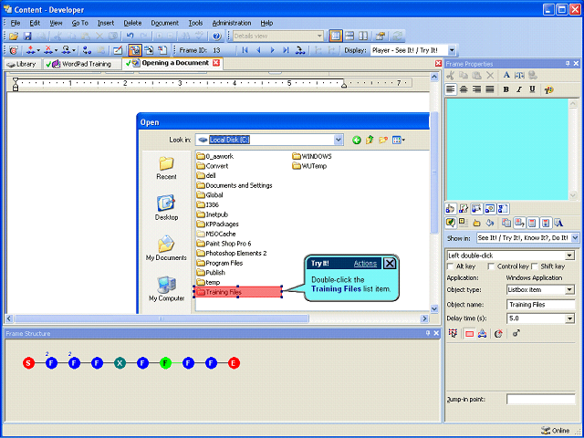 Screen image of this step