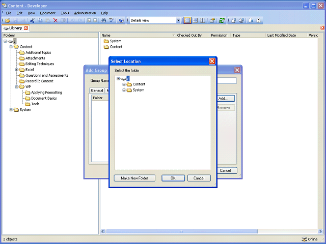 Screen image of this step