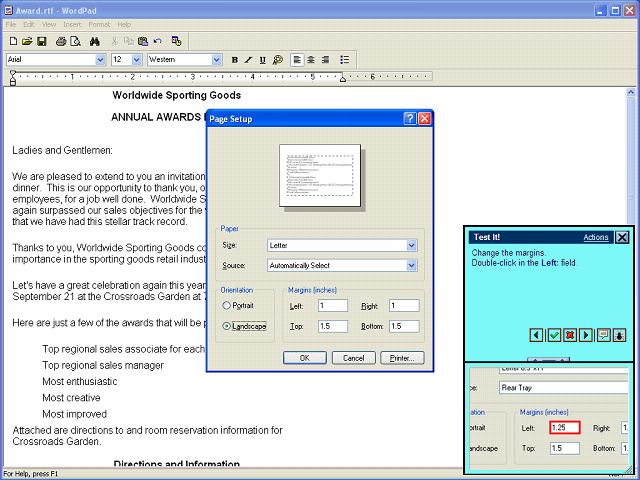 Screen image of this step