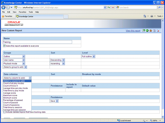 Screen image of this step
