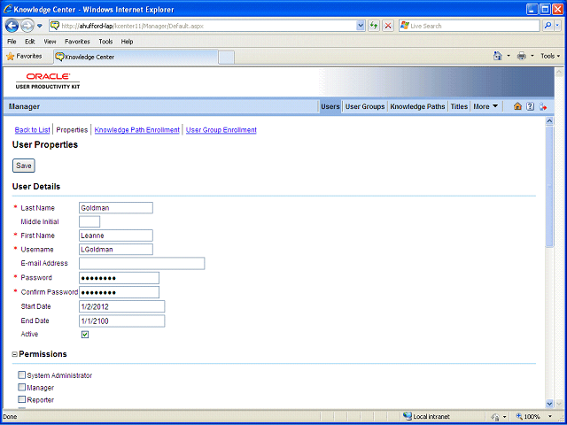 Screen image of this step