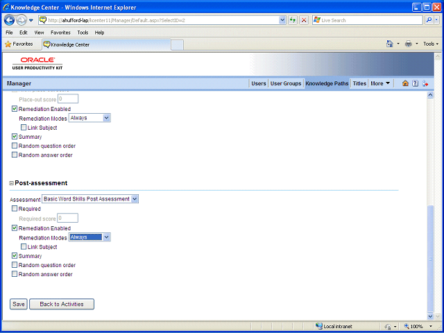 Screen image of this step