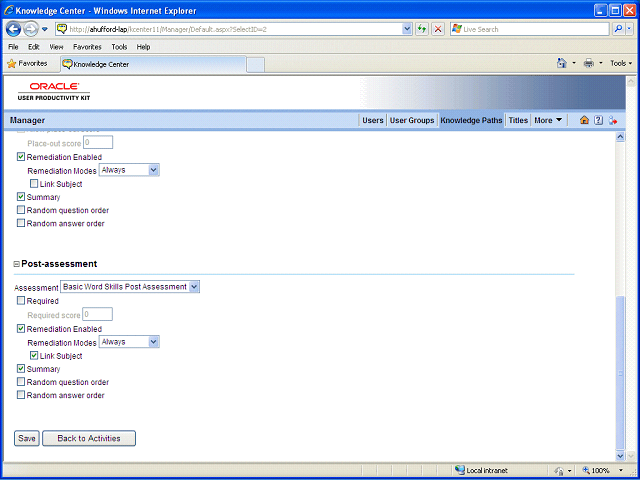 Screen image of this step