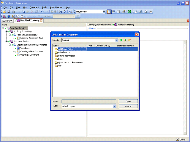 Screen image of this step