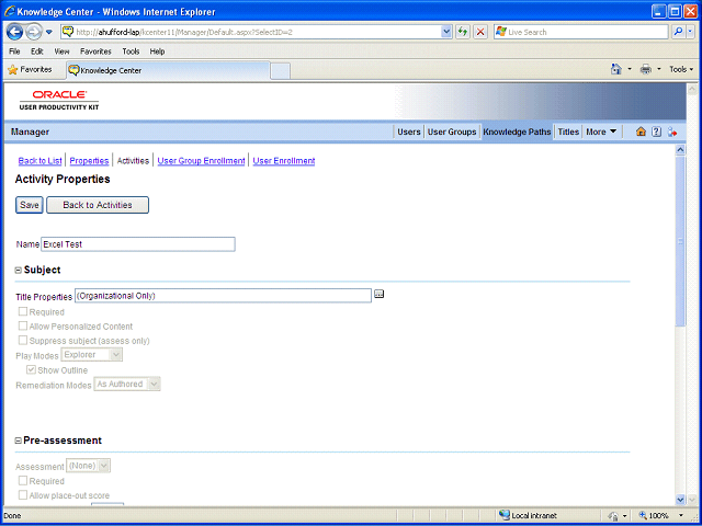 Screen image of this step