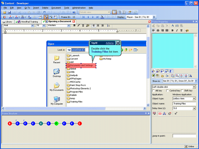 Screen image of this step