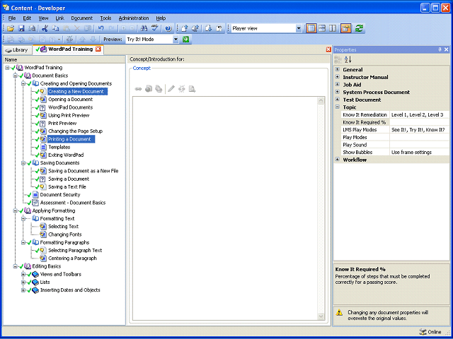 Screen image of this step
