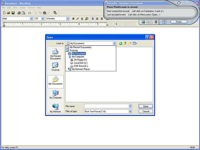 Screen image of this step
