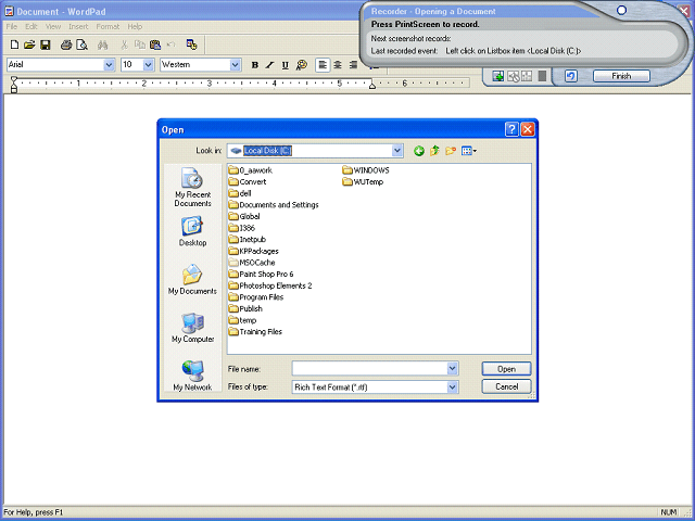 Screen image of this step