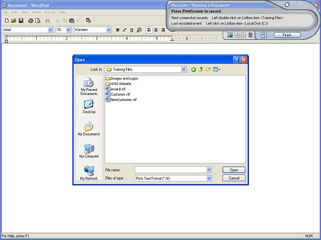 Screen image of this step