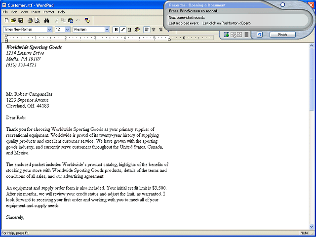 Screen image of this step