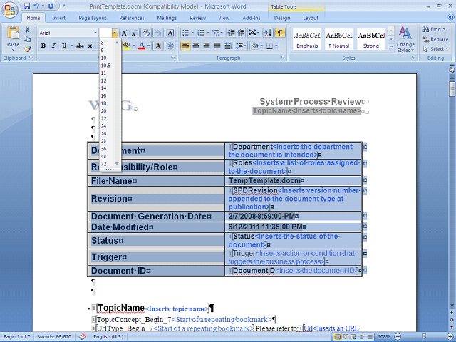 Screen image of this step