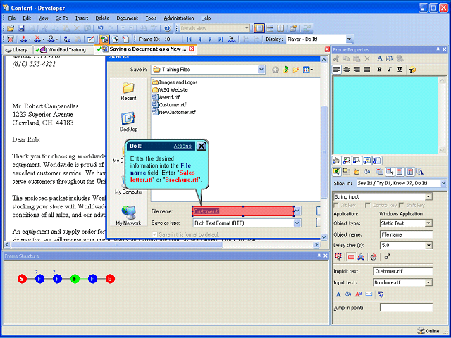 Screen image of this step