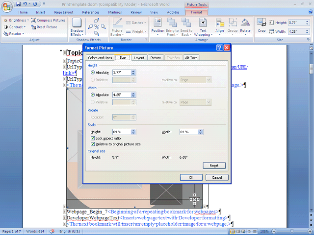 Screen image of this step
