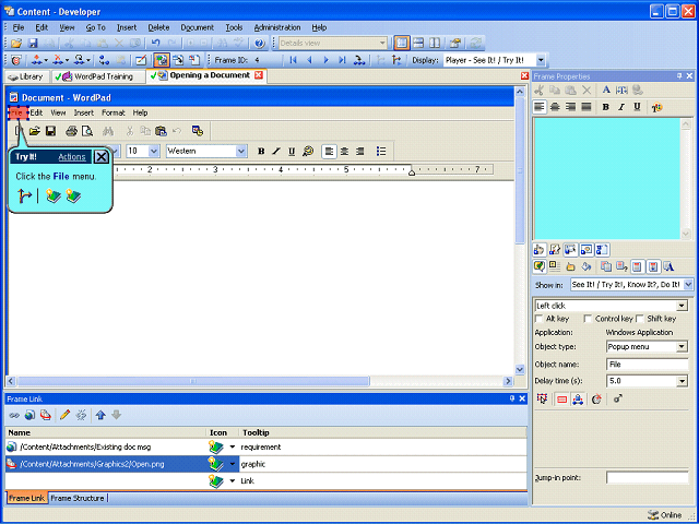 Screen image of this step