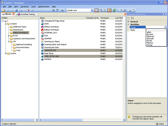 Screen image of this step